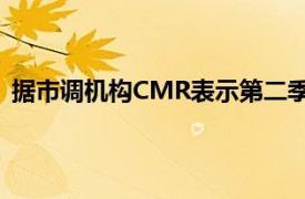 据市调机构CMR表示第二季度iPhone在出货量达120万支