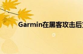 Garmin在黑客攻击后支付了1000万美元的赎金