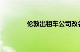 伦敦出租车公司改名为LEVC 并透露了TX