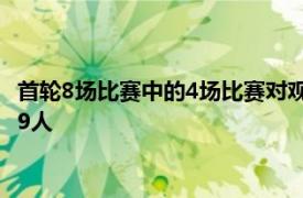 首轮8场比赛中的4场比赛对观众现场开放累计观众总人数为42699人