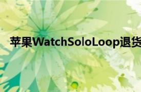 苹果WatchSoloLoop退货政策因消费者强烈反对而改变