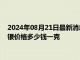 2024年08月21日最新消息：8月21日工行纸白银价格多少钱 白银价格多少钱一克