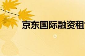 京东国际融资租赁公司增资至10亿