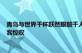 青岛与世界干杯跃然眼前千人举杯百桌坐落的景象令不少市民游客惊叹