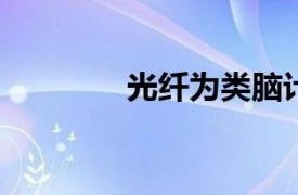 光纤为类脑计算开辟了道路