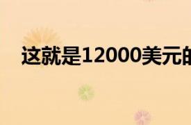 这就是12000美元的劳斯莱斯幽灵的外观