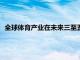 全球体育产业在未来三至五年内的年增长率预计将放缓至3.3％