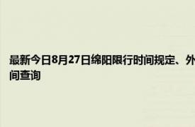 最新今日8月27日绵阳限行时间规定、外地车限行吗、今天限行尾号限行限号最新规定时间查询