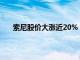 索尼股价大涨近20%，此前上调PS5游戏机日本售价