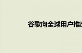 谷歌向全球用户推出其在线广告控制中心