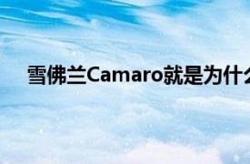 雪佛兰Camaro就是为什么有些人喜欢第一代小马更多