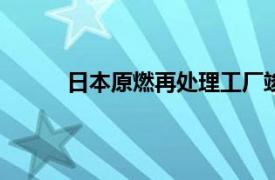 日本原燃再处理工厂竣工目标推迟至2026年度