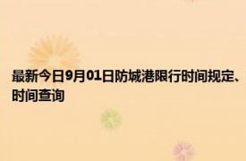 最新今日9月01日防城港限行时间规定、外地车限行吗、今天限行尾号限行限号最新规定时间查询