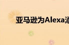 亚马逊为Alexa添加了新的隐私功能