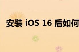 安装 iOS 16 后如何修复 WiFi 和蓝牙问题