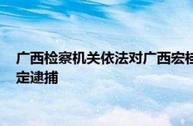 广西检察机关依法对广西宏桂资本运营集团原副总经理吴大奎决定逮捕