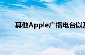 其他Apple广播电台以及其iCloud音乐库中的歌曲