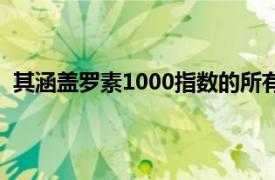 其涵盖罗素1000指数的所有成分以及某些交易所买卖基金