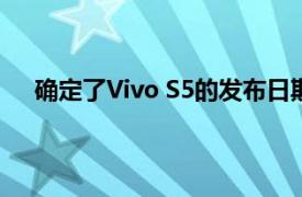 确定了Vivo S5的发布日期将在相机和设计上大放异彩