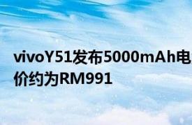 vivoY51发布5000mAh电池三摄像头设置和Android 11售价约为RM991