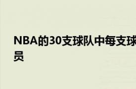 NBA的30支球队中每支球队都有一位球队历史上最好的球员