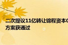 二次提议11亿转让锦程资本054号资产债权，北京信托产品转让方案获通过