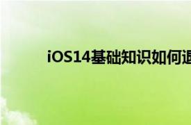 iOS14基础知识如何退出iPhone上的应用程序