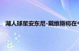 湖人球星安东尼-戴维斯将在今天上午8点半与篮网一役中复出