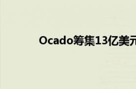 Ocado筹集13亿美元以支持在线购物的增长