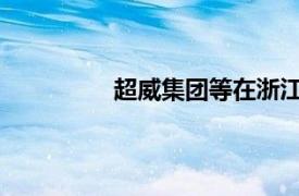 超威集团等在浙江成立新能源科技公司