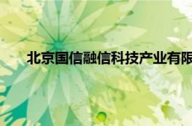 北京国信融信科技产业有限公司总经理曹魏接受审查调查