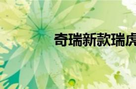 奇瑞新款瑞虎9油电双车上市