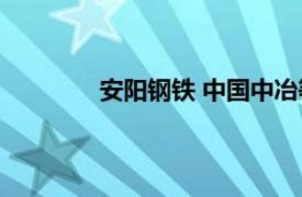 安阳钢铁 中国中冶等成立电磁新材料公司