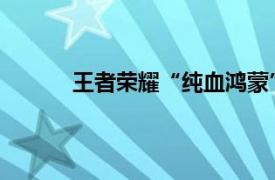 王者荣耀“纯血鸿蒙”版本限量删档测试开启