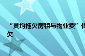 “灵均拖欠房租与物业费”传言发酵，公司回应：造谣，并无拖欠