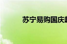 苏宁易购国庆超130家新店开业