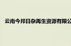 云南今邦日杂再生资源有限公司纪委书记倪东海接受审查调查