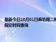 最新今日10月01日廊坊周二限行尾号、限行时间几点到几点限行限号最新规定时间查询