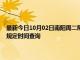 最新今日10月02日南阳周二限行尾号、限行时间几点到几点限行限号最新规定时间查询