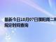 最新今日10月07日濮阳周二限行尾号、限行时间几点到几点限行限号最新规定时间查询