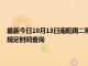 最新今日10月13日南阳周二限行尾号、限行时间几点到几点限行限号最新规定时间查询