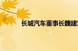 长城汽车董事长魏建军叫停毫末智行港股IPO