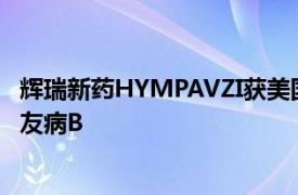 辉瑞新药HYMPAVZI获美国FDA批准用于治疗血友病A及血友病B