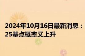 2024年10月16日最新消息：国际白银仍维持31美元上方 11月降25基点概率又上升