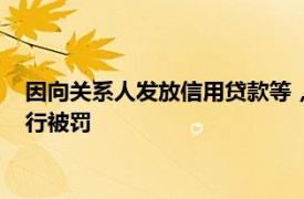 因向关系人发放信用贷款等，建设银行宁夏区分行及银川西夏支行被罚