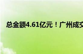 总金额4.61亿元！广州成交一套豪宅，单价达37万元/平