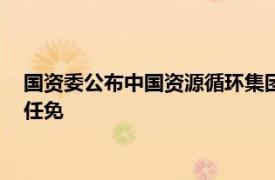 国资委公布中国资源循环集团等4户中央企业18名领导人员职务任免