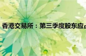 香港交易所：第三季度股东应占溢利31.45亿港元，同比上升7%