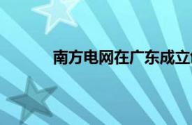 南方电网在广东成立创投基金，出资额2亿元