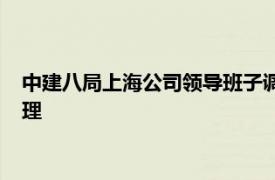 中建八局上海公司领导班子调整：张正洪任董事长，潘鹏任总经理